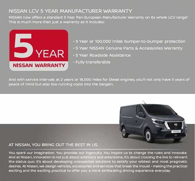 Nissan Primastar 2.0 dCi 130 Tekna L2 H1 LWB 3.0T Panel Van with Air Con and Sat Nav